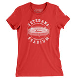 Veterans Stadium Philadelphia Women's T-Shirt-Allegiant Goods Co. Vintage Sports Apparel