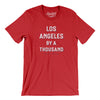 Los Angeles Baseball By A Thousand Men/Unisex T-Shirt-Red-Allegiant Goods Co. Vintage Sports Apparel