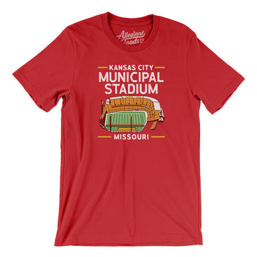 Kansas City Municipal Stadium Men/Unisex T-Shirt-Allegiant Goods Co. Vintage Sports Apparel