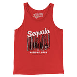 Sequoia National Park Men/Unisex Tank Top-Red-Allegiant Goods Co. Vintage Sports Apparel