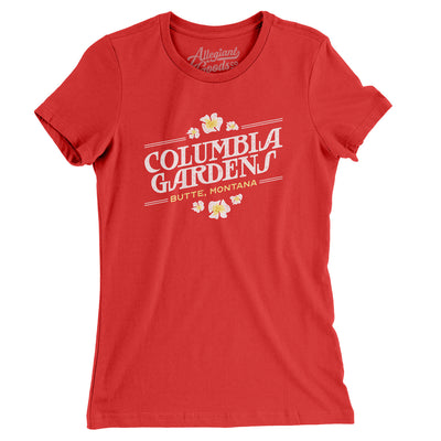 Columbia Gardens Amusement Park Women's T-Shirt-Red-Allegiant Goods Co. Vintage Sports Apparel