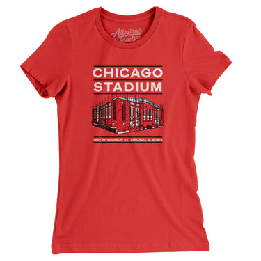 Chicago Stadium Women's T-Shirt-Allegiant Goods Co. Vintage Sports Apparel