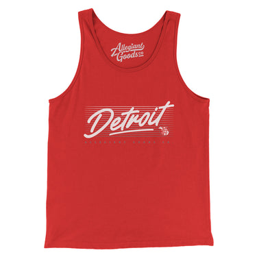 Detroit Retro Men/Unisex Tank Top-Allegiant Goods Co. Vintage Sports Apparel