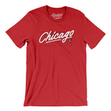 Chicago Retro Men/Unisex T-Shirt-Red-Allegiant Goods Co. Vintage Sports Apparel