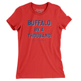 Buffalo Football By A Thousand Women's T-Shirt-Allegiant Goods Co. Vintage Sports Apparel