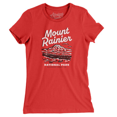 Mount Rainier National Park Women's T-Shirt-Allegiant Goods Co. Vintage Sports Apparel