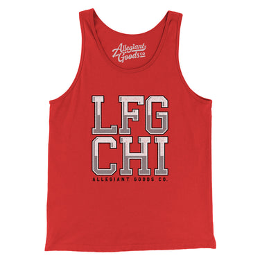 Lfg Chi Men/Unisex Tank Top-Red-Allegiant Goods Co. Vintage Sports Apparel