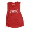 Detroit Retro Women's Flowey Scoopneck Muscle Tank-Red-Allegiant Goods Co. Vintage Sports Apparel