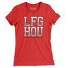 Lfg Hou Women's T-Shirt-Red-Allegiant Goods Co. Vintage Sports Apparel