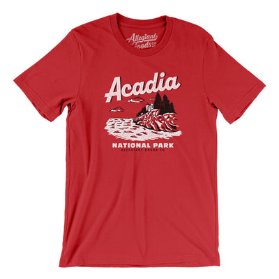 Acadia National Park Men/Unisex T-Shirt-Red-Allegiant Goods Co. Vintage Sports Apparel