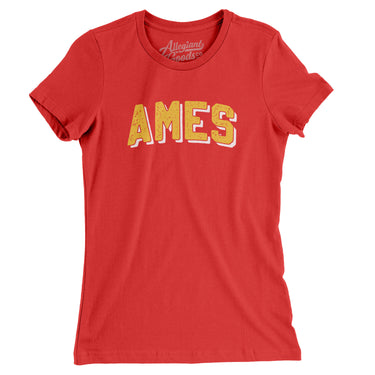 Ames Varsity Women's T-Shirt-Allegiant Goods Co. Vintage Sports Apparel
