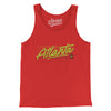 Atlanta Retro Men/Unisex Tank Top-Red-Allegiant Goods Co. Vintage Sports Apparel