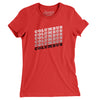 Columbus Vintage Repeat Women's T-Shirt-Red-Allegiant Goods Co. Vintage Sports Apparel