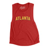 Atlanta Varsity Women's Flowey Scoopneck Muscle Tank-Red-Allegiant Goods Co. Vintage Sports Apparel