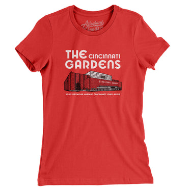 Cincinnati Gardens Arena Women's T-Shirt-Allegiant Goods Co. Vintage Sports Apparel
