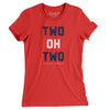 Dc 202 Area Code Women's T-Shirt-Red-Allegiant Goods Co. Vintage Sports Apparel