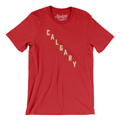 Calgary Hockey Jersey Men/Unisex T-Shirt-Red-Allegiant Goods Co. Vintage Sports Apparel