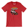 Detroit Falcons Men/Unisex T-Shirt-Red-Allegiant Goods Co. Vintage Sports Apparel