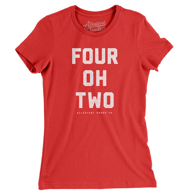 Lincoln 402 Women's T-Shirt-Red-Allegiant Goods Co. Vintage Sports Apparel