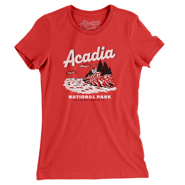 Acadia National Park Women's T-Shirt-Allegiant Goods Co. Vintage Sports Apparel