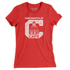 Indianapolis Caps Women's T-Shirt-Red-Allegiant Goods Co. Vintage Sports Apparel