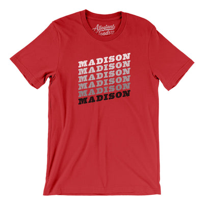 Madison Vintage Repeat Men/Unisex T-Shirt-Red-Allegiant Goods Co. Vintage Sports Apparel