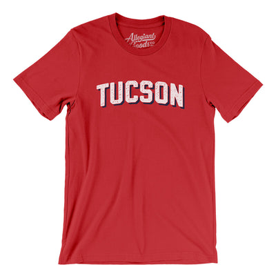 Tucson Varsity Men/Unisex T-Shirt-Red-Allegiant Goods Co. Vintage Sports Apparel