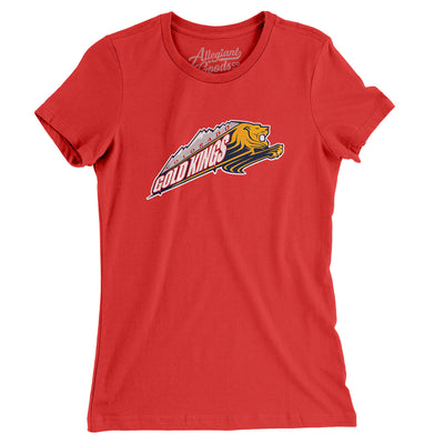 Colorado Gold Kings Women's T-Shirt-Red-Allegiant Goods Co. Vintage Sports Apparel