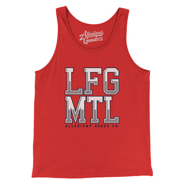 Lfg Mtl Men/Unisex Tank Top-Red-Allegiant Goods Co. Vintage Sports Apparel