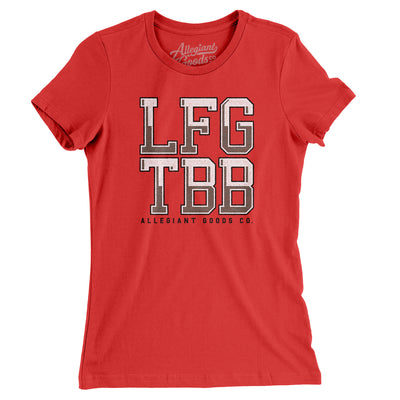 Lfg Tbb Women's T-Shirt-Red-Allegiant Goods Co. Vintage Sports Apparel