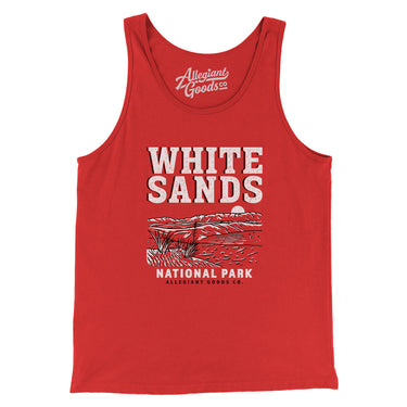 White Sands National Park Men/Unisex Tank Top-Allegiant Goods Co. Vintage Sports Apparel