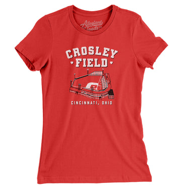 Cincinnati Crosley Field Women's T-Shirt-Allegiant Goods Co. Vintage Sports Apparel