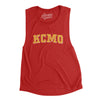 Kcmo Varsity Women's Flowey Scoopneck Muscle Tank-Red-Allegiant Goods Co. Vintage Sports Apparel