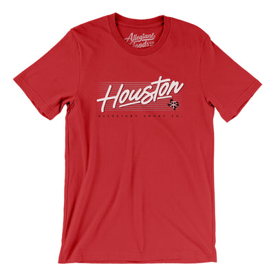 Houston Retro Men/Unisex T-Shirt-Red-Allegiant Goods Co. Vintage Sports Apparel