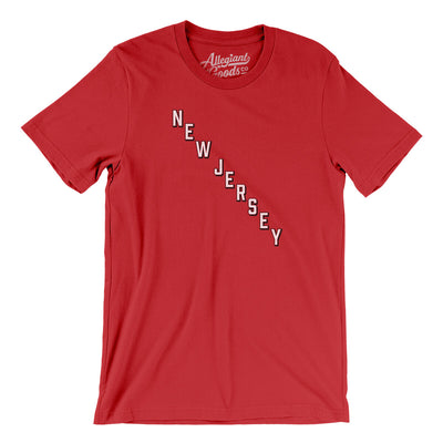 New Jersey Hockey Jersey Men/Unisex T-Shirt-Red-Allegiant Goods Co. Vintage Sports Apparel