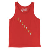 Calgary Hockey Jersey Men/Unisex Tank Top-Red-Allegiant Goods Co. Vintage Sports Apparel