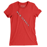New Jersey Hockey Jersey Women's T-Shirt-Allegiant Goods Co. Vintage Sports Apparel