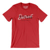 Detroit Overprint Men/Unisex T-Shirt-Red-Allegiant Goods Co. Vintage Sports Apparel