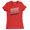 Madison Vintage Repeat Women's T-Shirt-Red-Allegiant Goods Co. Vintage Sports Apparel