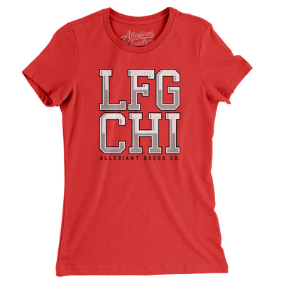 Lfg Chi Women's T-Shirt-Red-Allegiant Goods Co. Vintage Sports Apparel