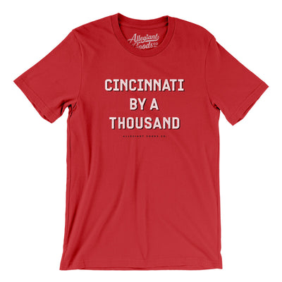 Cincinnati By A Thousand Men/Unisex T-Shirt-Red-Allegiant Goods Co. Vintage Sports Apparel