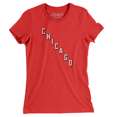 Chicago Hockey Jersey Women's T-Shirt-Red-Allegiant Goods Co. Vintage Sports Apparel