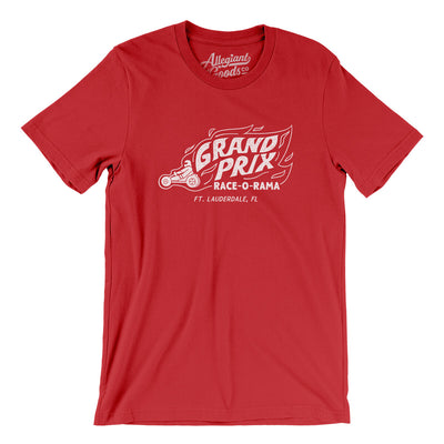Grand Prix Race-O-Rama Men/Unisex T-Shirt-Red-Allegiant Goods Co. Vintage Sports Apparel