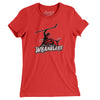 Las Vegas Wranglers Women's T-Shirt-Red-Allegiant Goods Co. Vintage Sports Apparel