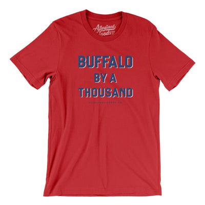Buffalo Football By A Thousand Men/Unisex T-Shirt-Red-Allegiant Goods Co. Vintage Sports Apparel