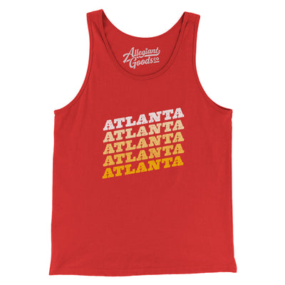 Atlanta Vintage Repeat Men/Unisex Tank Top-Red-Allegiant Goods Co. Vintage Sports Apparel