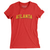 Atlanta Varsity Women's T-Shirt-Red-Allegiant Goods Co. Vintage Sports Apparel