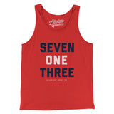 Houston 713 Men/Unisex Tank Top-Allegiant Goods Co. Vintage Sports Apparel