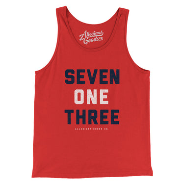 Houston 713 Men/Unisex Tank Top-Allegiant Goods Co. Vintage Sports Apparel