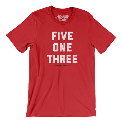 Cincinnati 513 Men/Unisex T-Shirt-Red-Allegiant Goods Co. Vintage Sports Apparel